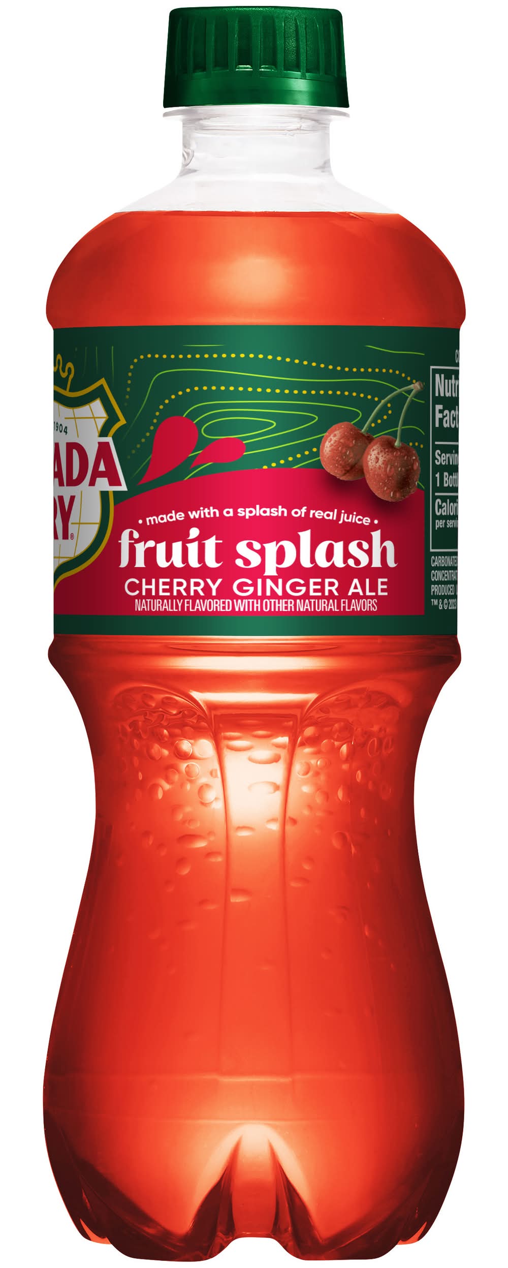 Canada Dry Fruit Splash Ginger Ale Soda, Cherry (20 fl oz) | Postmates
