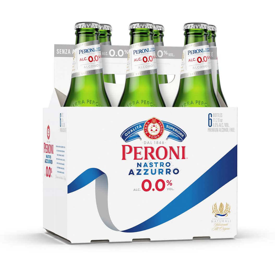 Peroni Nastro Azzuro 0.0% Pilsner NA 6/12oz bottles
