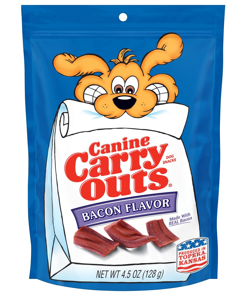 Canine Carry Outs Bacon Flavor Dog Snacks