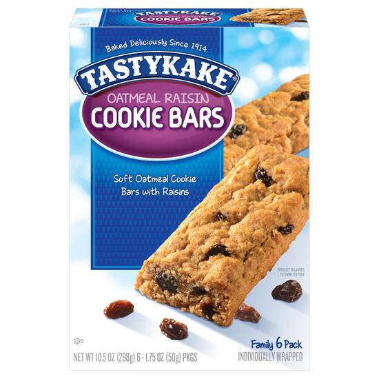 Tastykake Oat Meal Raisin Cookie Bars (6 ct)