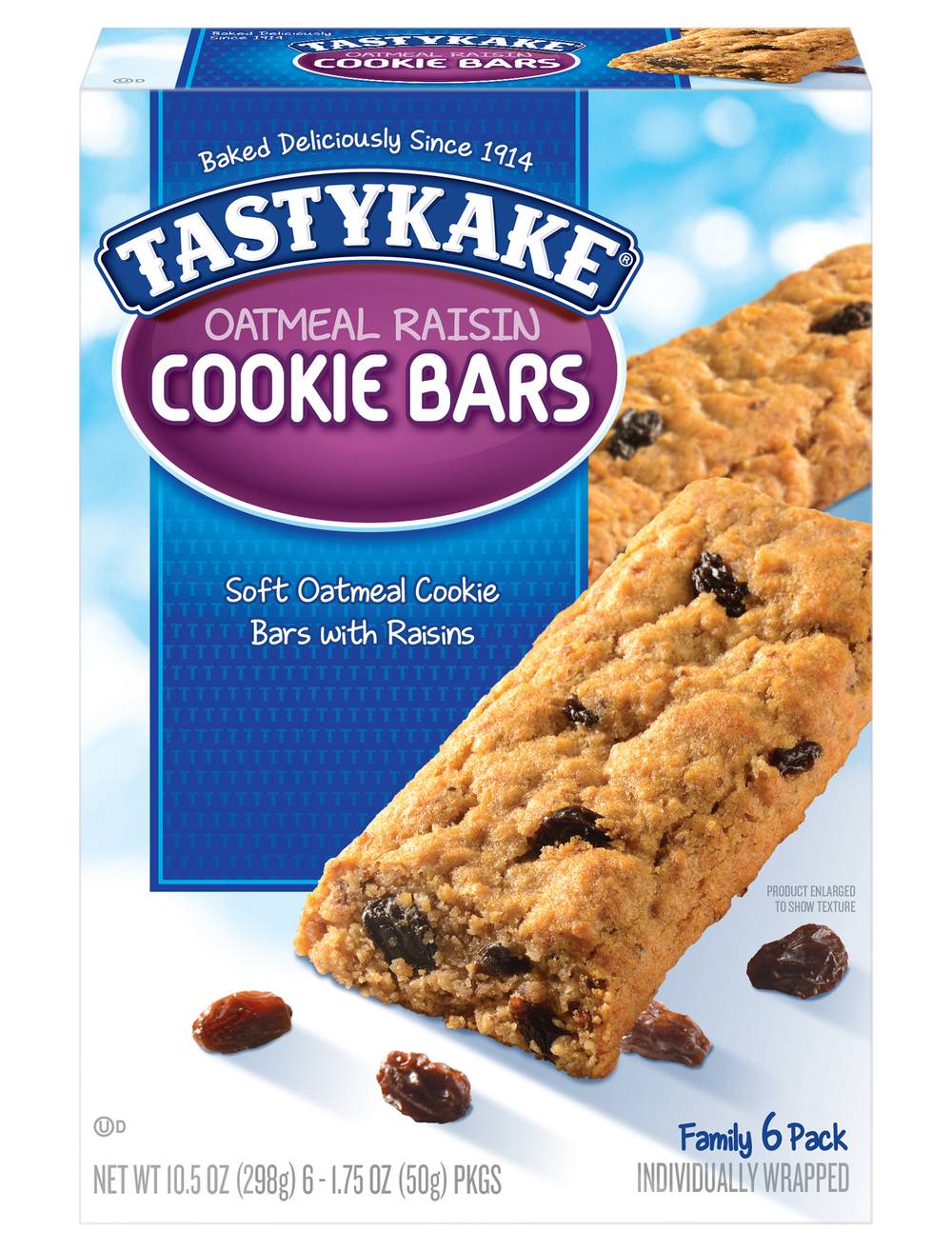 Tastykake Oat Meal Raisin Cookie Bars (298 g)