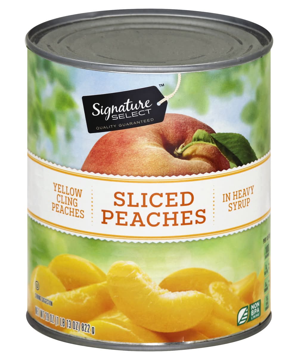 Signature Select Sliced Peaches in Heavy Syrup (29 oz)