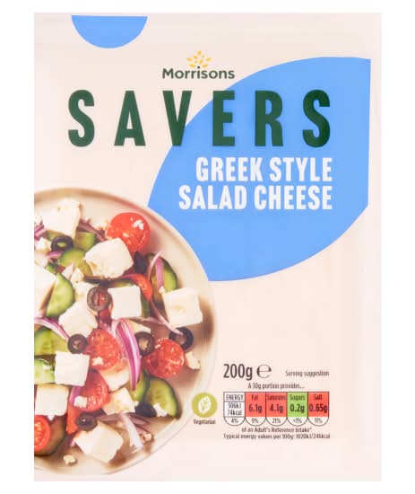 Morrisons Savers Greek Style Salad Cheese (200g)