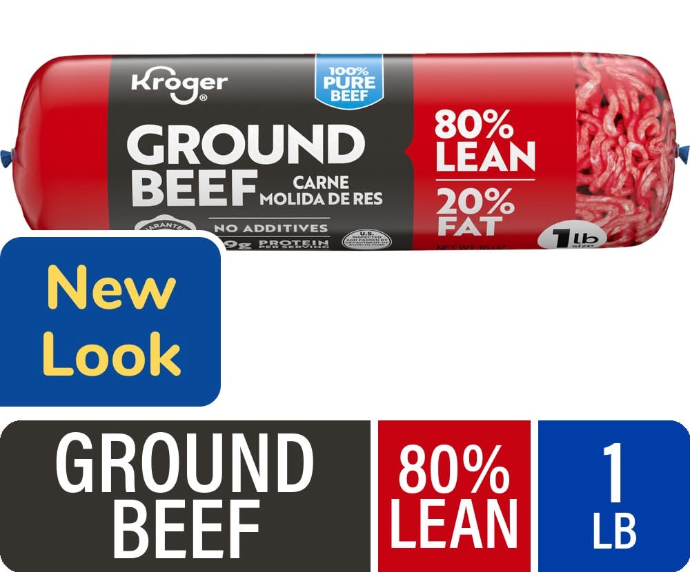Kroger® 80/20 Ground Beef Roll 1 LB