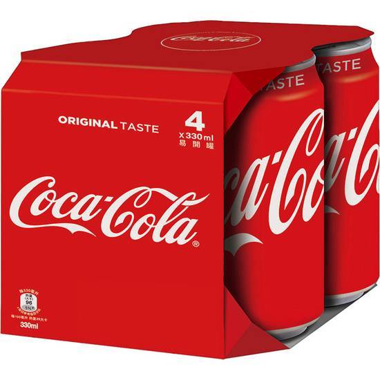 可口可樂(易)330ml*4入#4710018030840