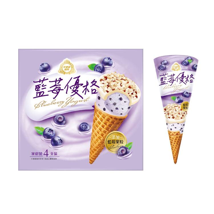 杜老爺甜筒藍莓優格冰淇淋#660006