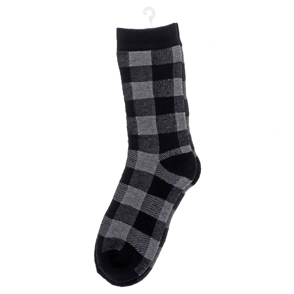 Cushioned Plaid Socks