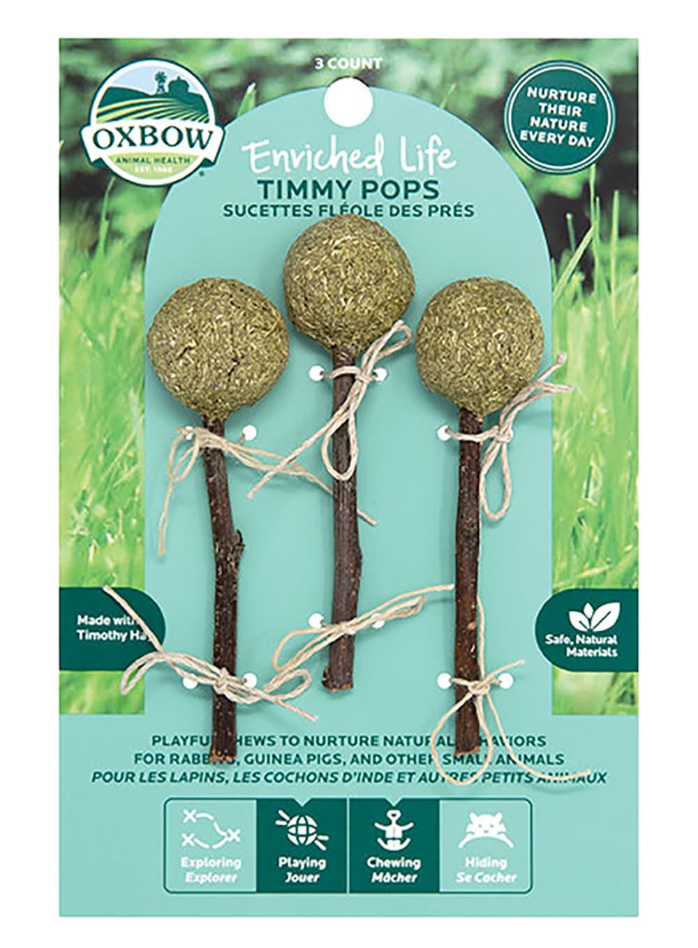Oxbow Enriched Life Timmy Pops 3 Count (Size: 3 Count)