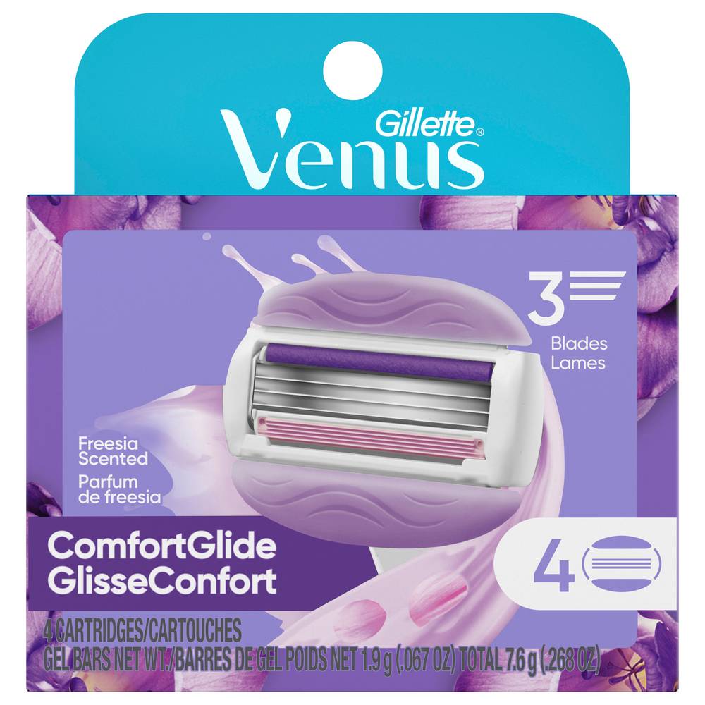 Gillette Venus Comfortglide Freesia Cartridges (2.4 oz)