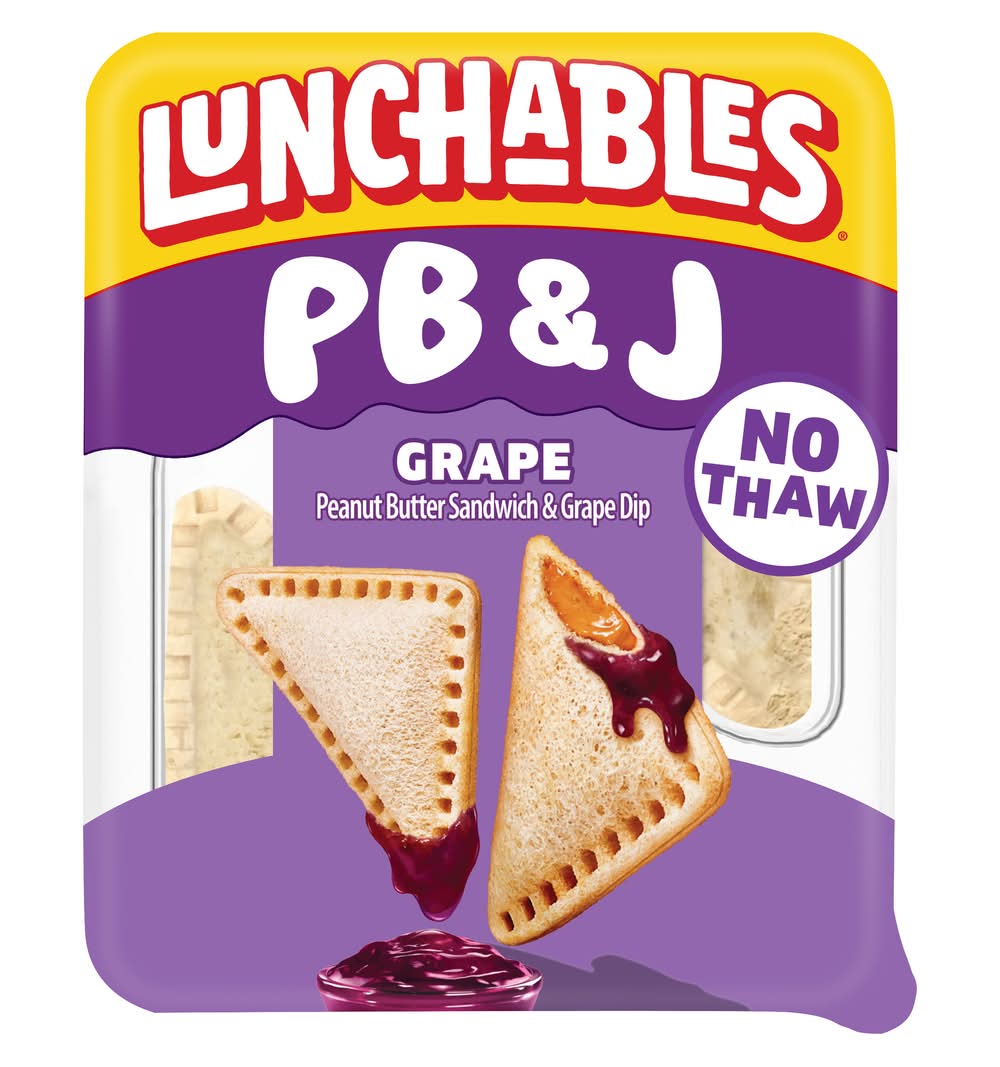 Lunchables Pb&J Sandwich & Dip Snack Kit, Peanut Butter-Grape (2.27 oz)