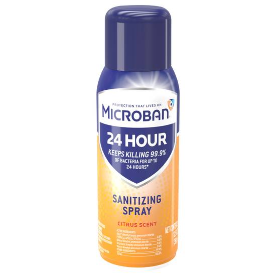 Microban 24 Hour Citrus Scent Sanitizing Spray