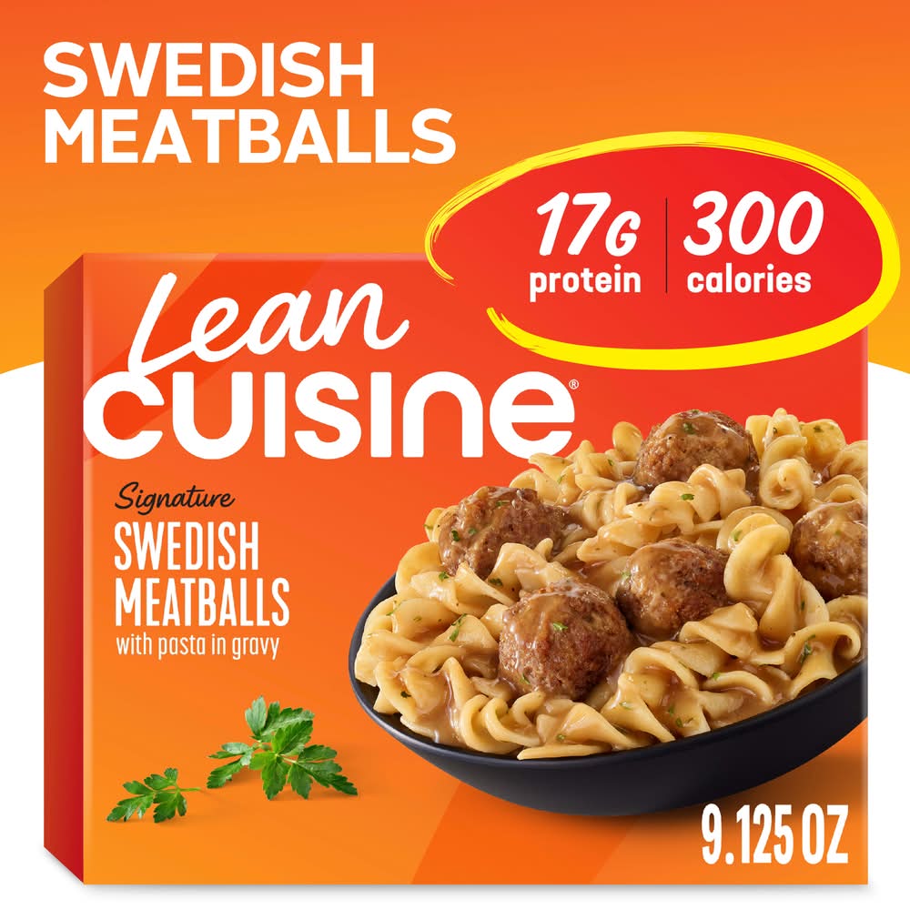 Lean Cuisine Protein Kick Swedish Meatballs With Pasta in Savory Gravy (9.12 oz)