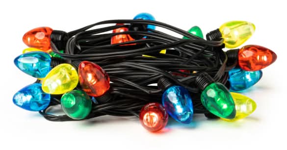DM Merchandising Lotsa LITES Indoor String Of Holiday Lights, 9', Multicolor, Strand Of 20 Lights