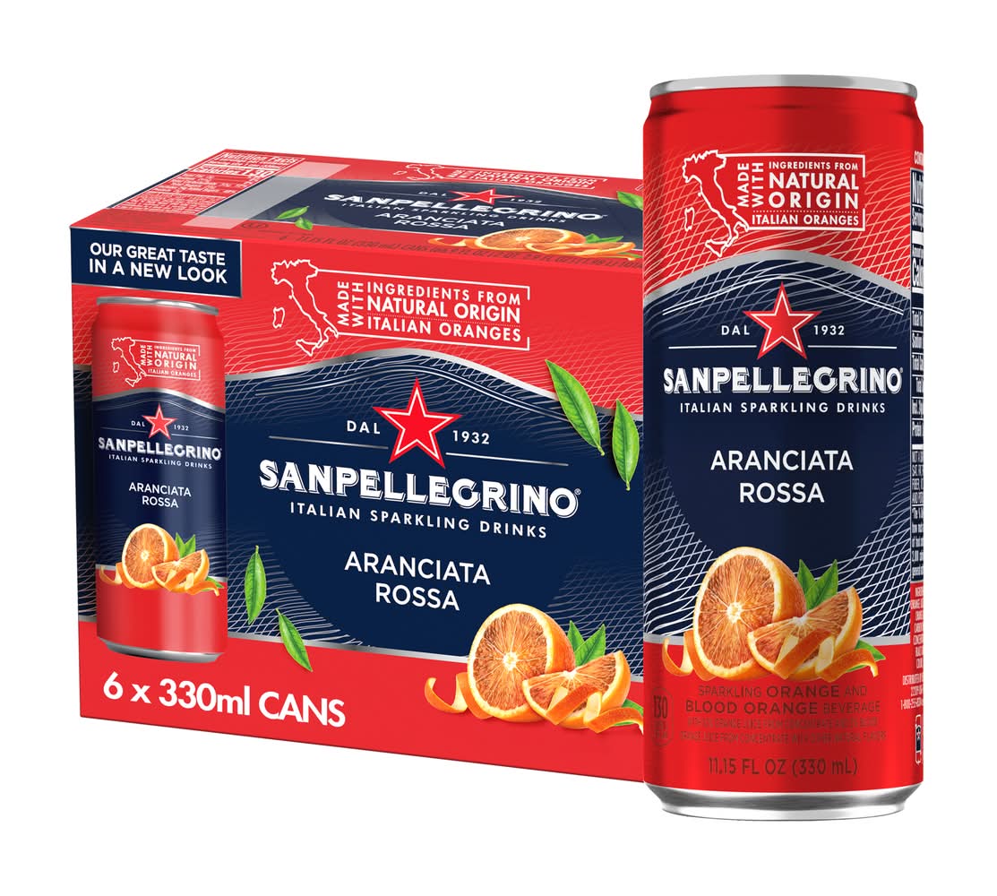 San Pellegrino Italian Sparkling Water, Ananciata Rossa (6 x 11.15 fl oz)