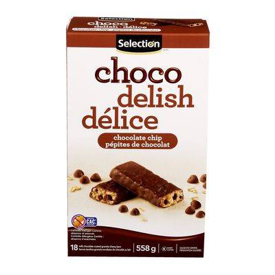 Selection Choco Delish Chocolate Chip Granola Chewy Bars (18 units)