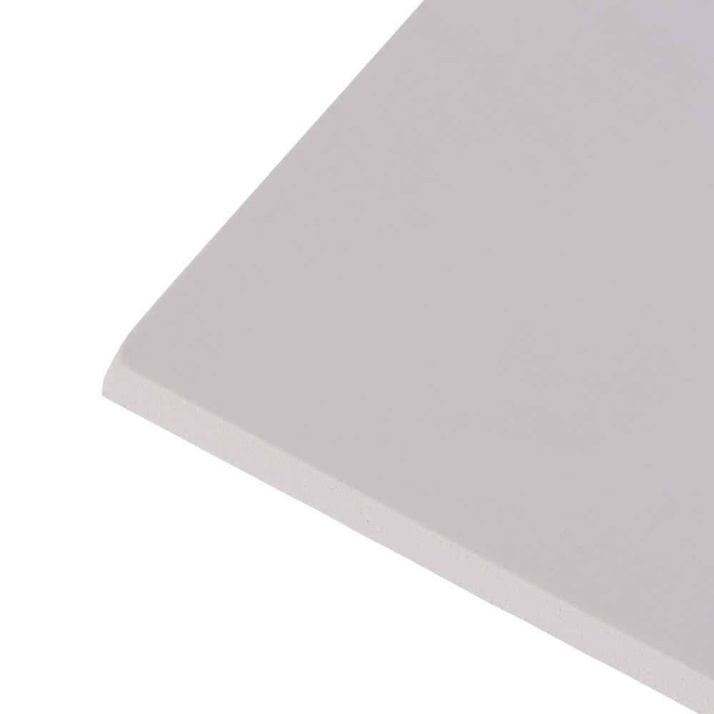 24 In. X 36 In. X 0.118 In. Scratch Resistant Cuttable White Foam Project Board