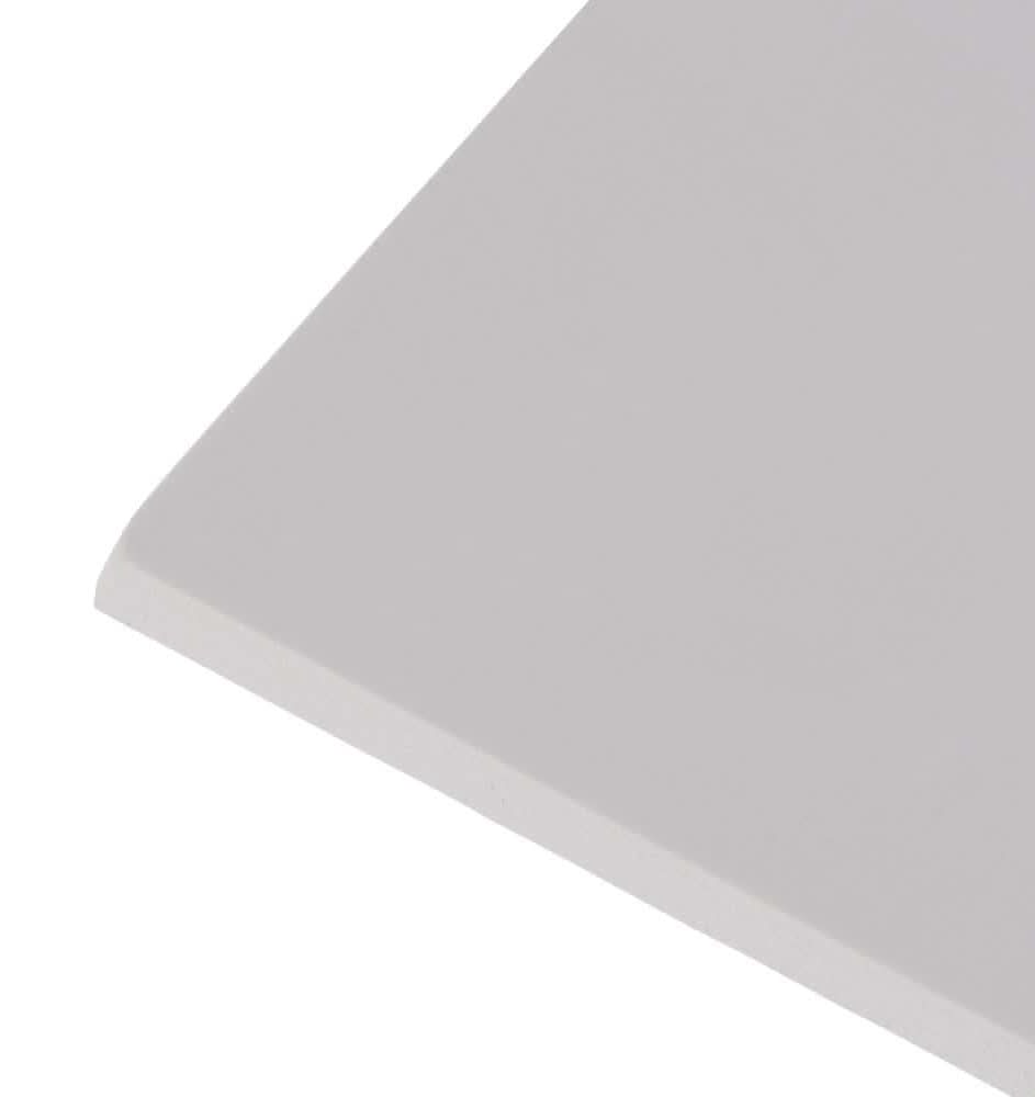 24 In. X 36 In. X 0.118 In. Scratch Resistant Cuttable White Foam Project Board