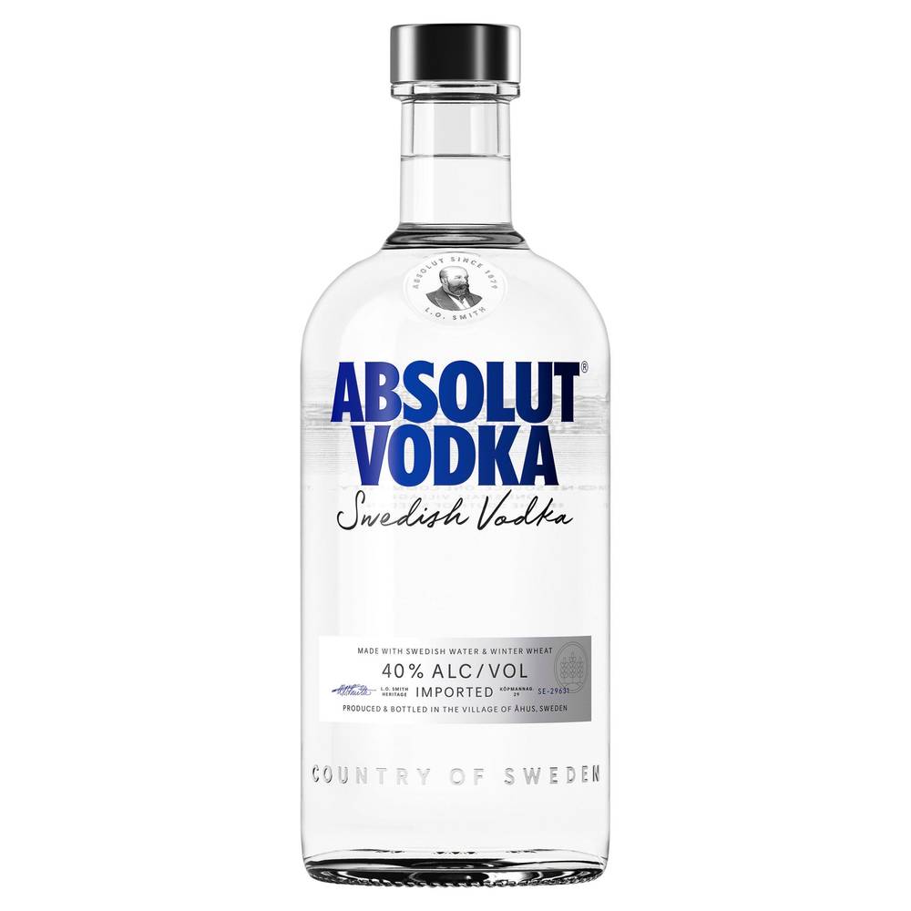 SAVE £5.00 Absolut Vodka 70cl ABV- 40%