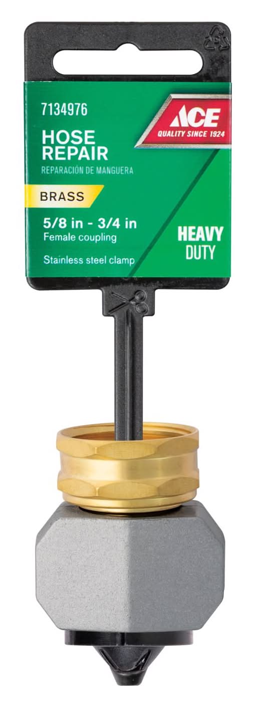ACE 3/4 Or 5/8 In. Zinc Threaded Female Hose Mender Clamp