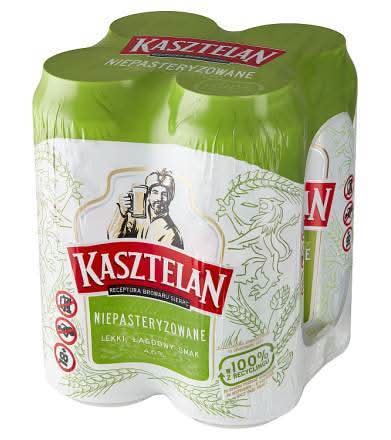 Kasztelan Niepasteryzowane 4 szt./500 ml Piwo Puszka 5.7%