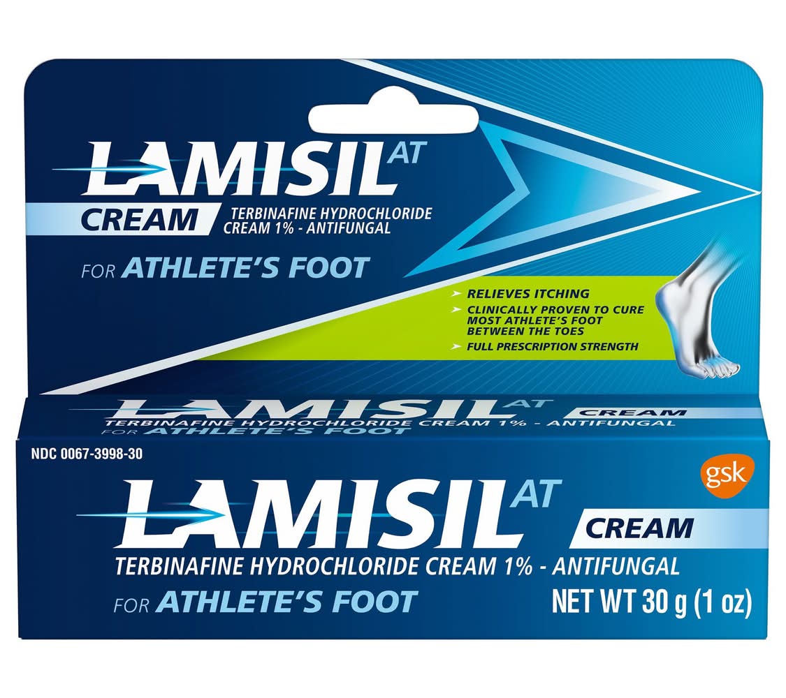 Lamisil 1% Antifungal Terbinafine Hydrochloride Foot Cream (1 oz)