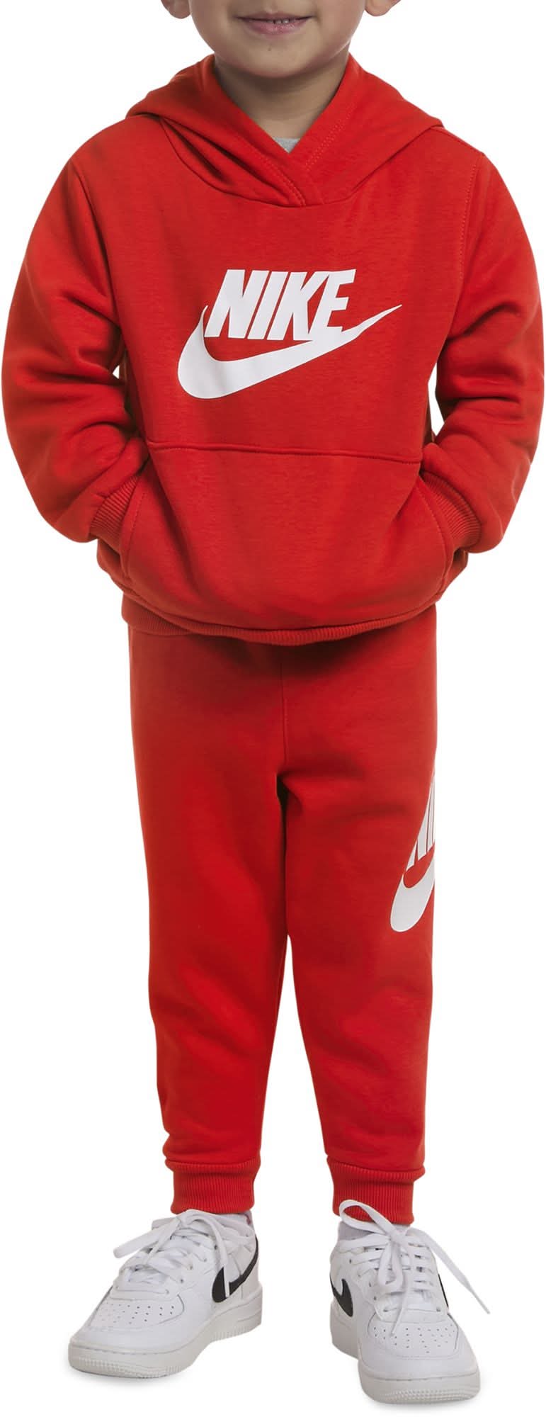 red nike hoodie and sweatpants set