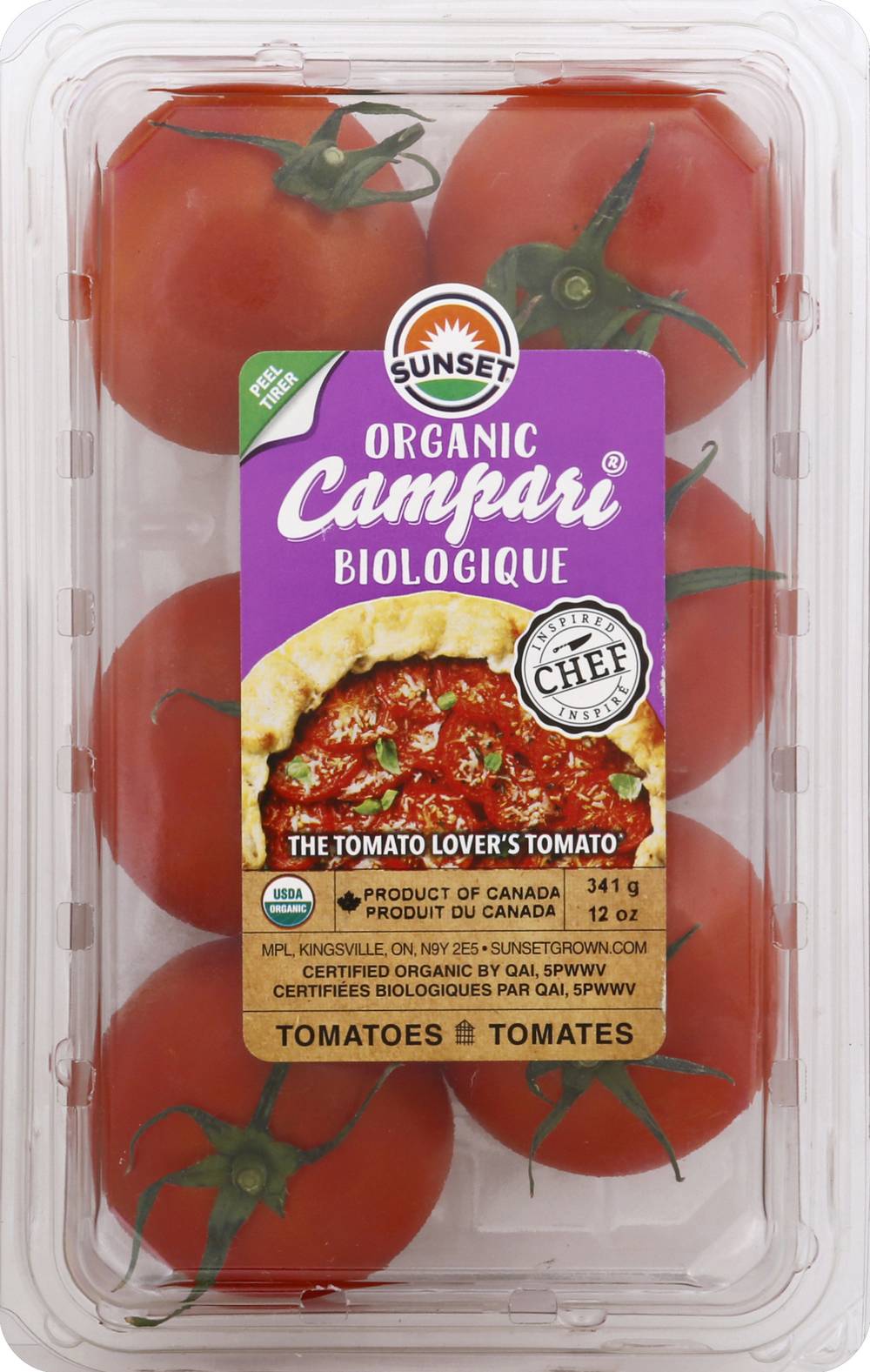 Sunset Campari Tomatoes Organic (12 oz)