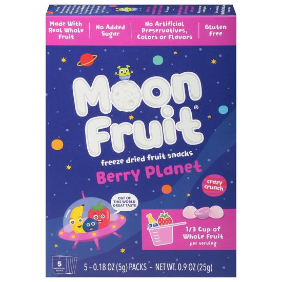 Moon Fruit Freeze Planet Fruit Snacks (fried berry) (5 ct)