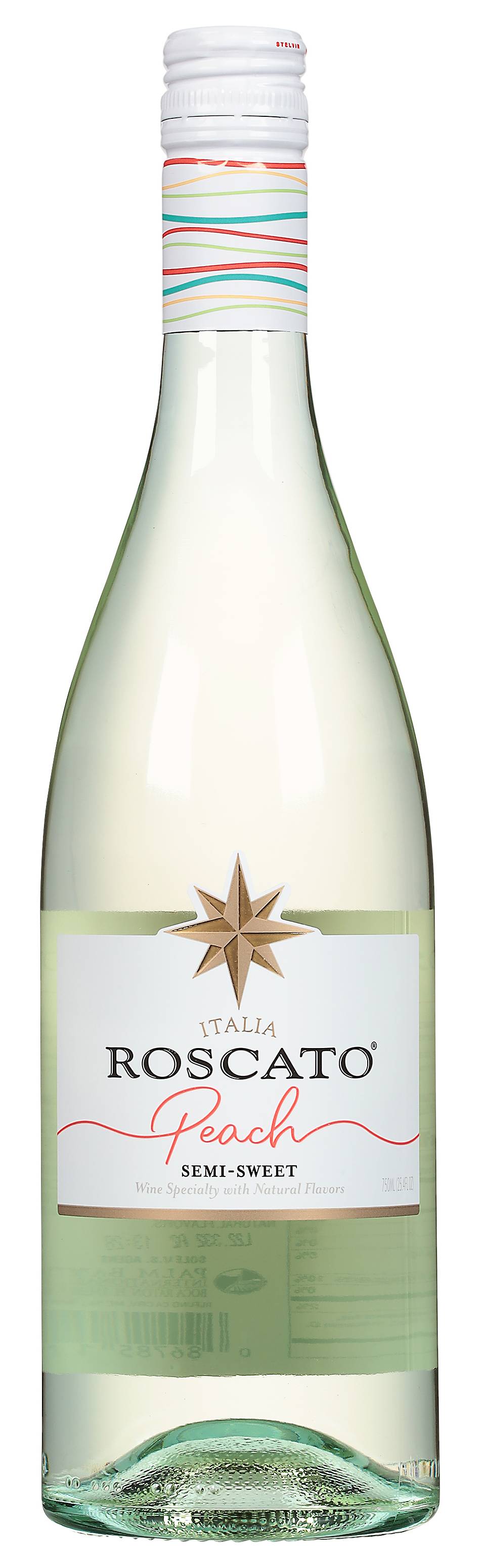 Roscato Semi Sweet White Wine, Peach (750 ml)