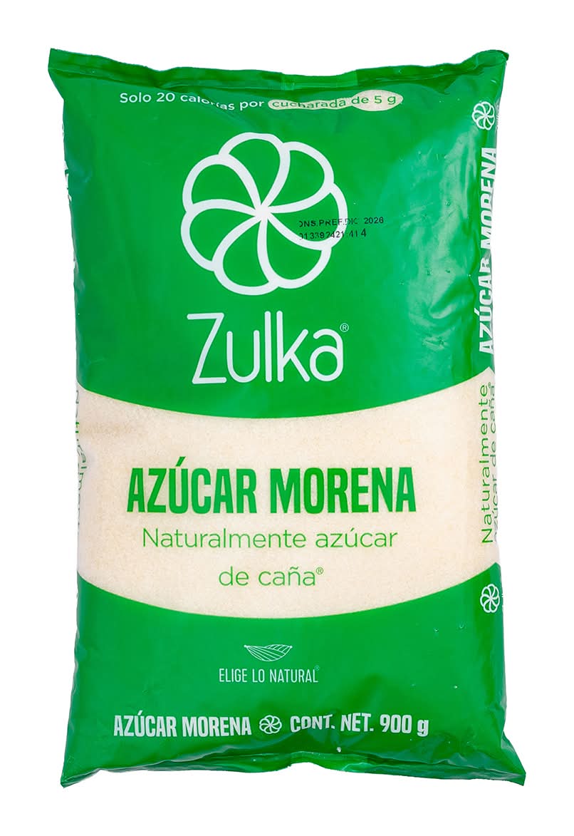 Zulka · Azúcar morena de caña 100% natural (900 g)