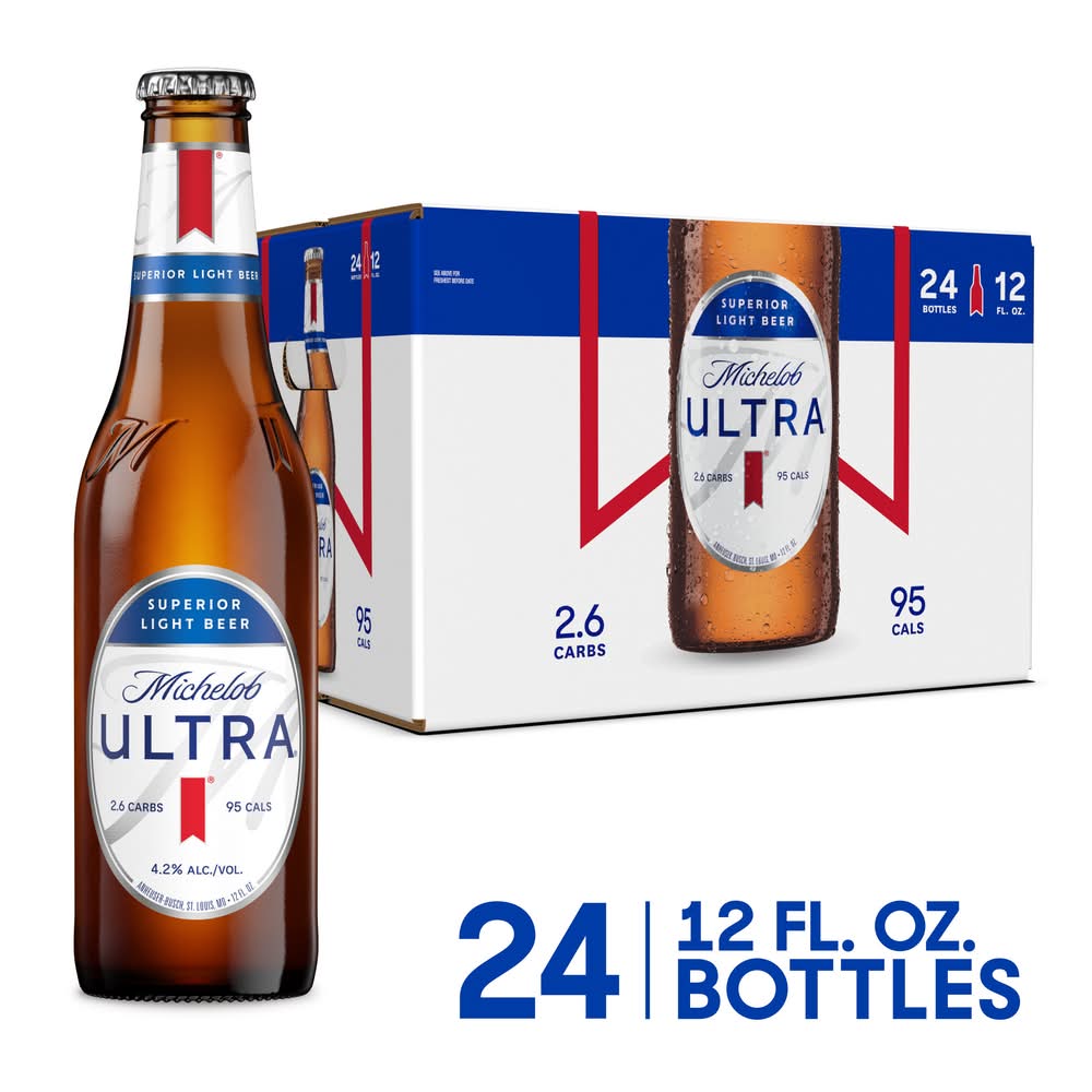 Michelob Superior Light Lager Beer (24 x 12 fl oz)