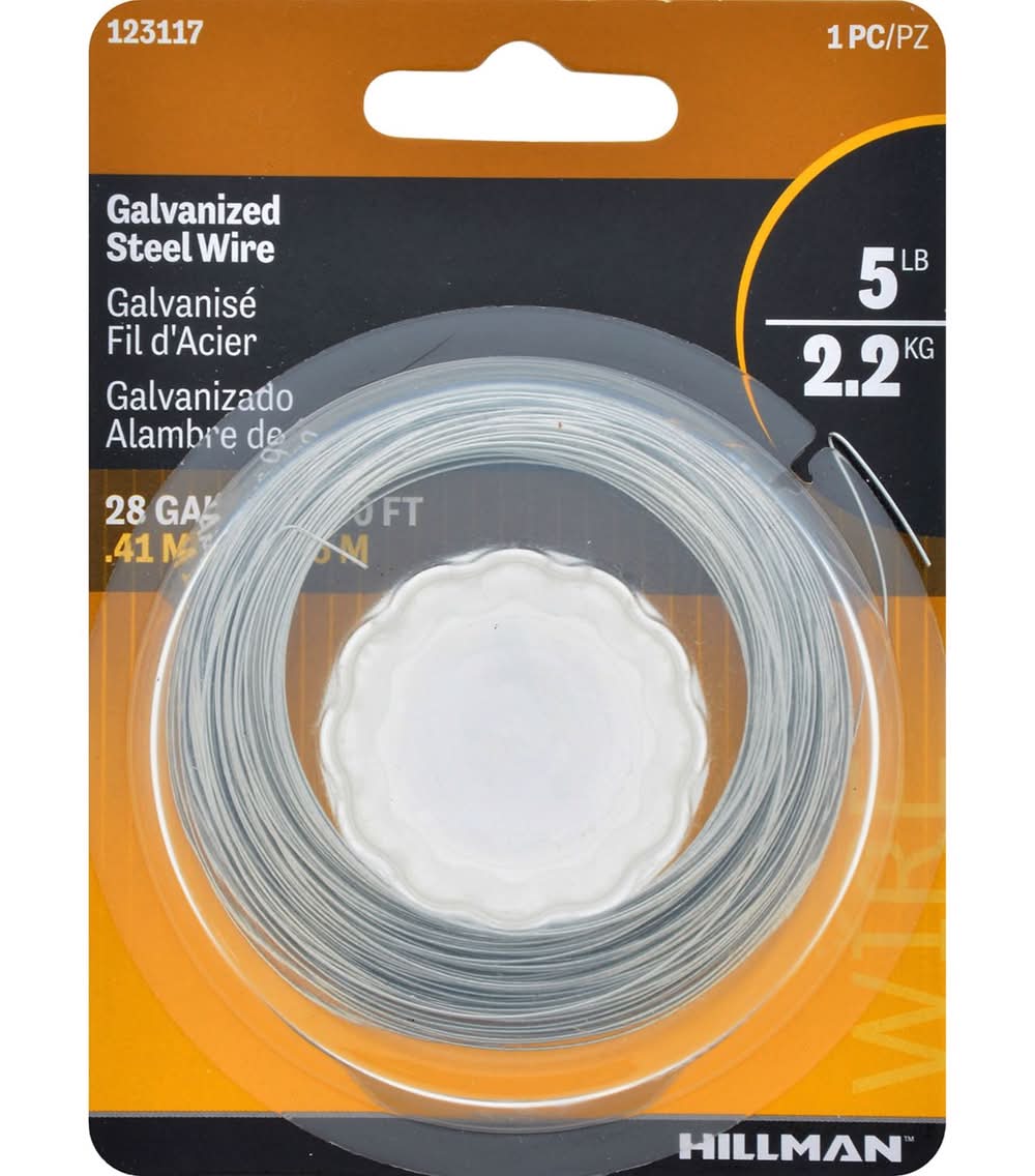 Hillman 100 Ft. L Galvanized Steel 28 Ga. Hobby Wire