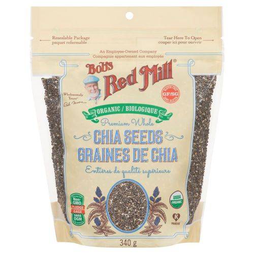 Bob's red mill graines de chia entières bio qualité supérieure naturelles et bio (340g) - chia seeds organic premium whole-natural & organic (340 g)