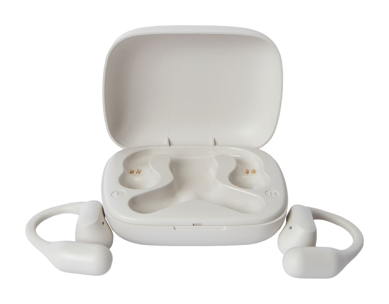 Bass Jaxx™ Open Ear True Wireless Earhooks Cream