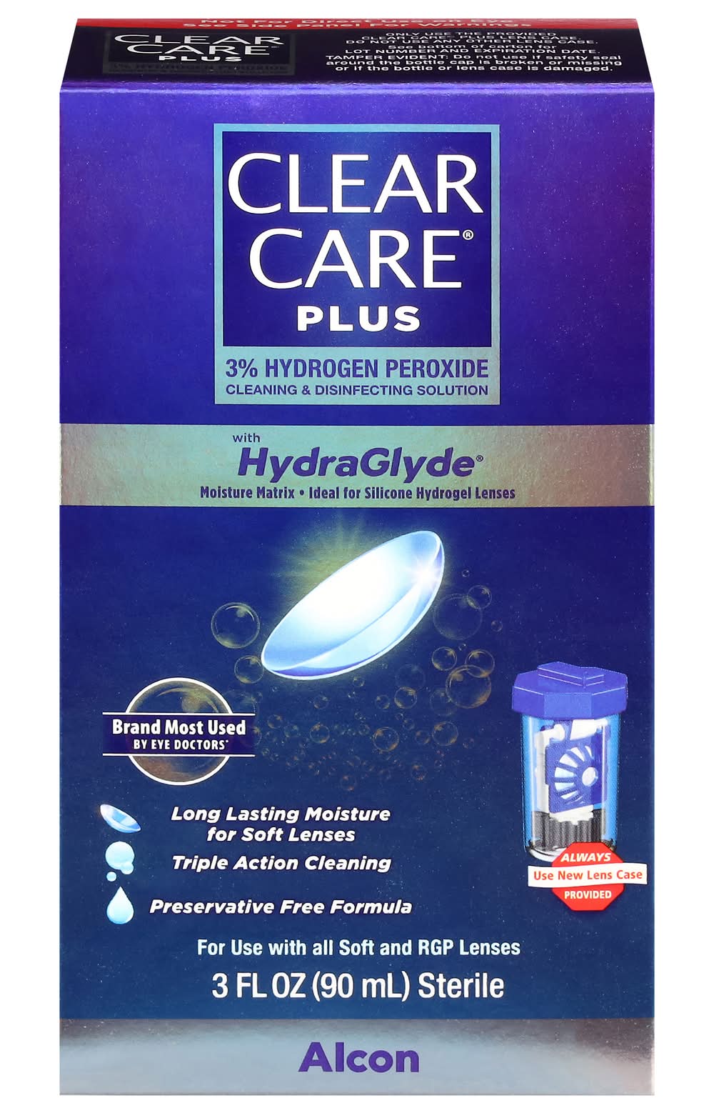 Clear Care Cleaning & Disinfecting Solution Contact Lens (3 fl oz)