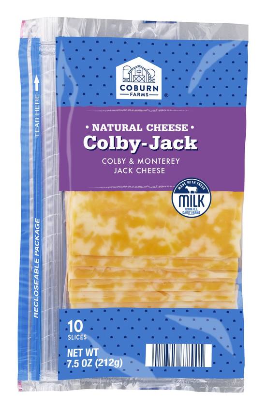 Coburn Farms Colby Jack Sliced Cheese