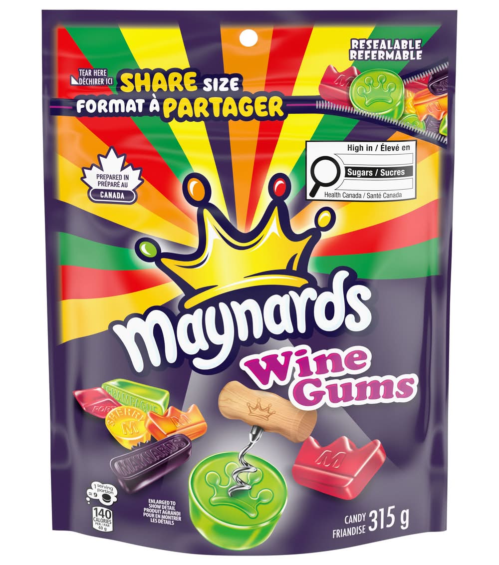 Maynards Bassetts Wine Gums Candy, Assorted (315 g)