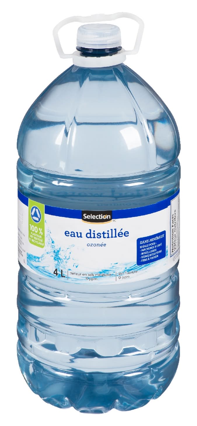Selection eau distillée ozonée - ozonated distilled water (4 l)