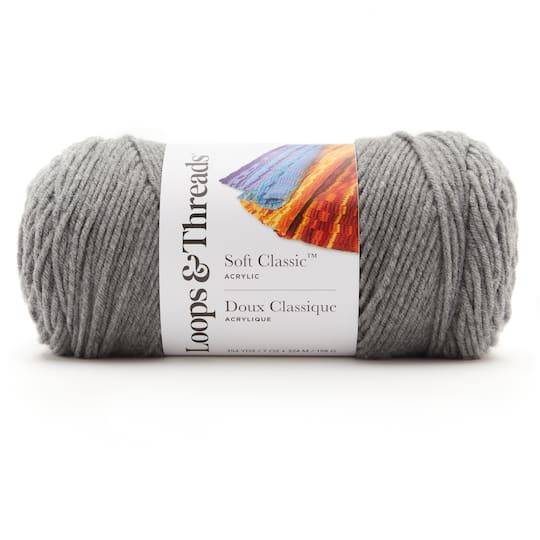 Loops & Threads Soft Classic Solid Yarn (Gray)