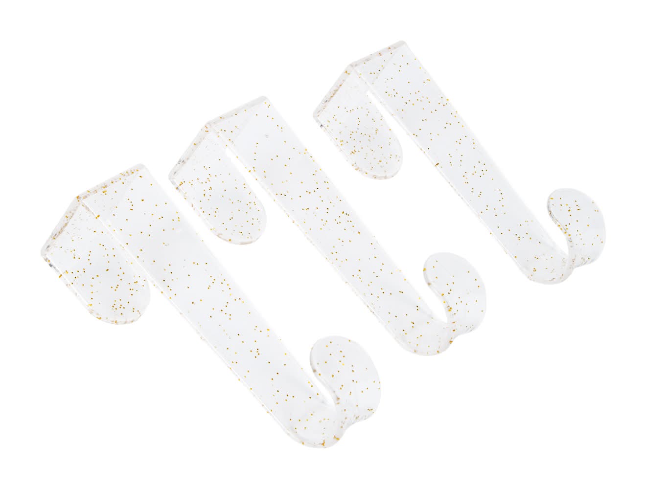 Printed Over The Door Hooks 3-Pack Gold