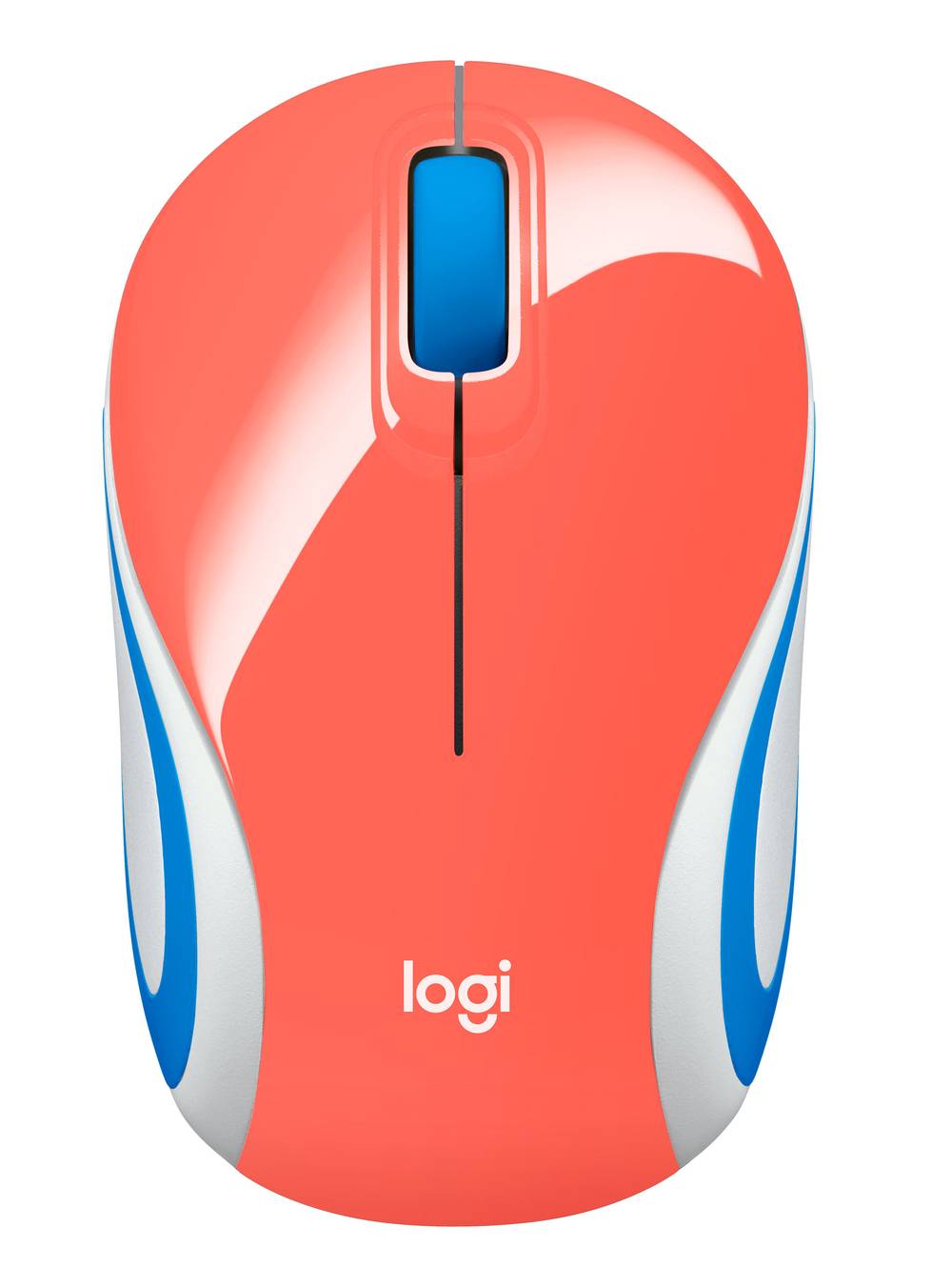 Logitech mouse inalámbrico m187 coral (1 un)