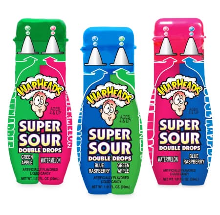 Warheads® Super Sour Double Drops Liquid Candy 1.01oz