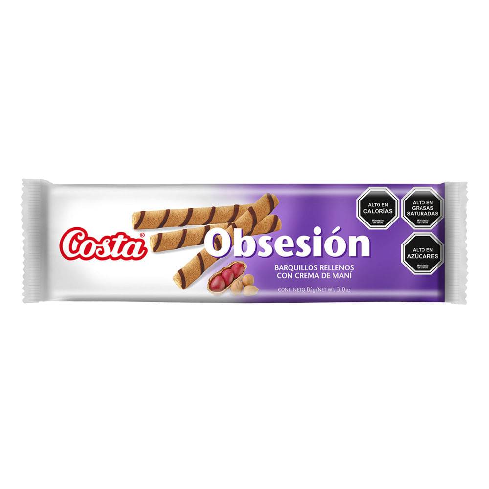 Costa galleta obsesión maní (paquete 85 g)
