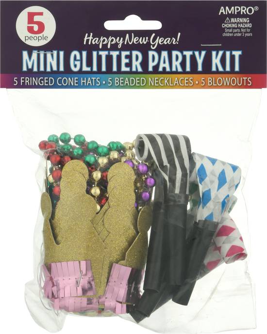Ampro Happy New Year Mini Glitter Party Kit (1 kit)
