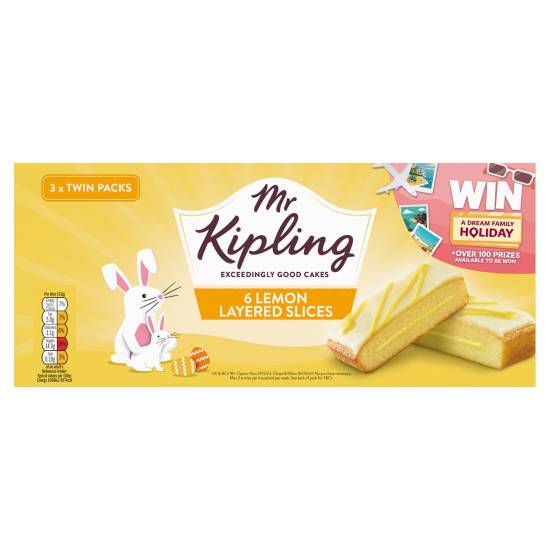 Mr Kipling Coronation Celebration Lemon Layered Slices (6 pack)