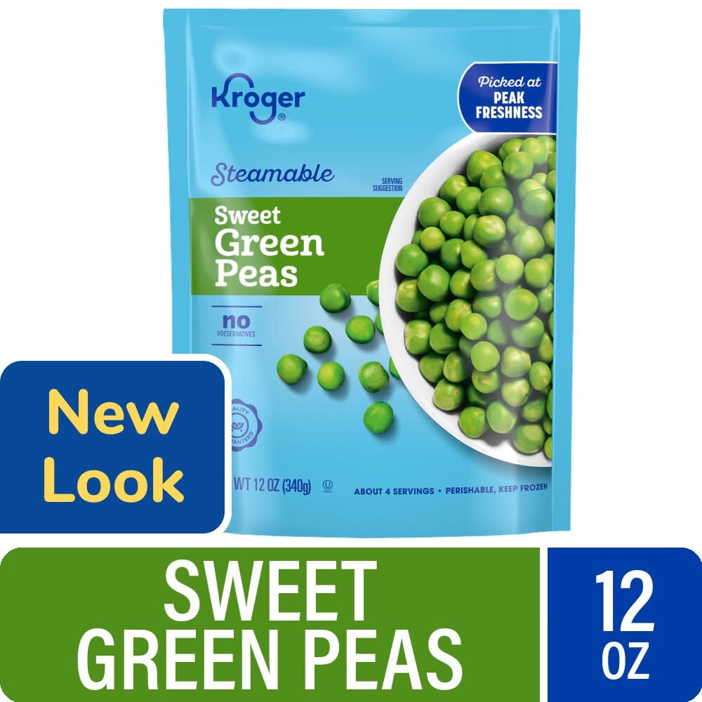 Kroger Traditional Favorites Frozen Green Peas (12 oz)