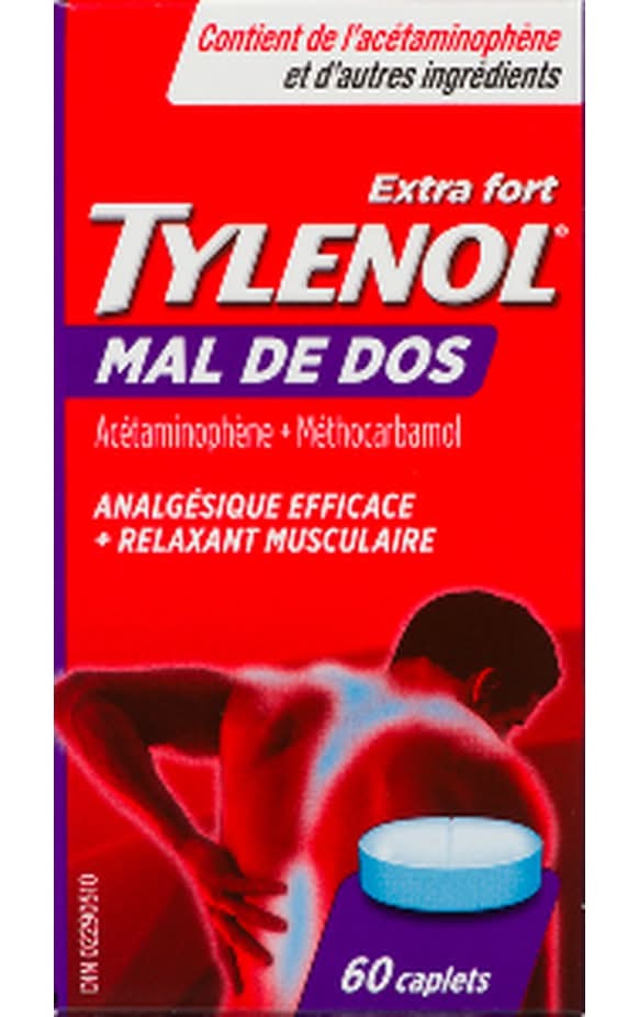 Tylenol Back Pain Extra Strength Caplet (60 ct)
