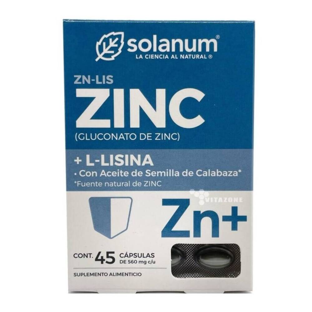 Solanum · Zinc + l-lisina (284,76 g)