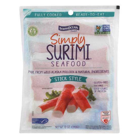 Trans Ocean Stick Style Simply Surimi Seafood (12 oz)