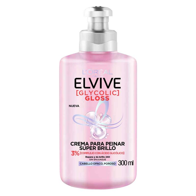 Elvive crema para peinar glycolic gloss